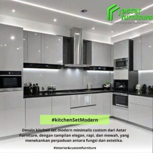 kitchen set kaca