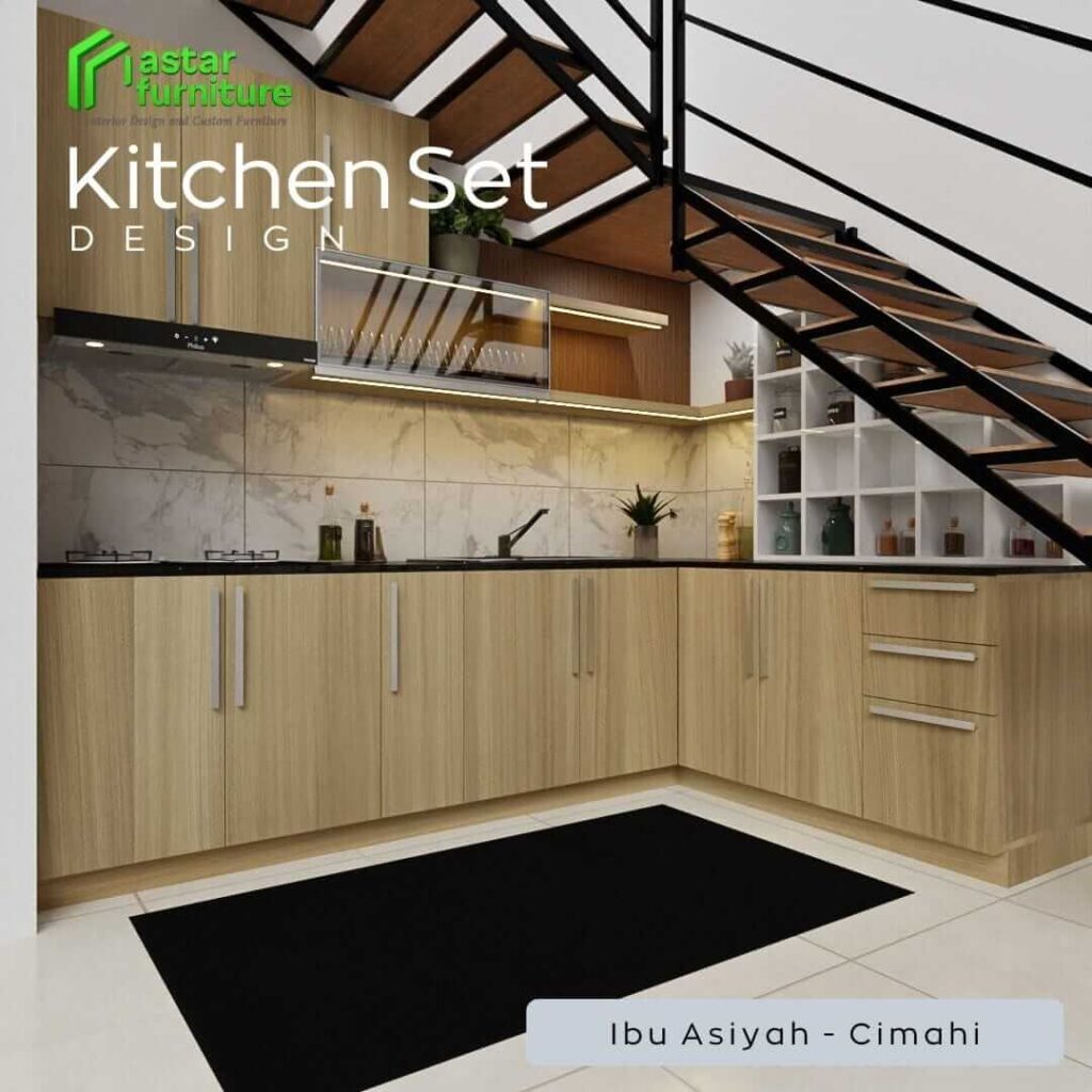 Kitchen set letter l