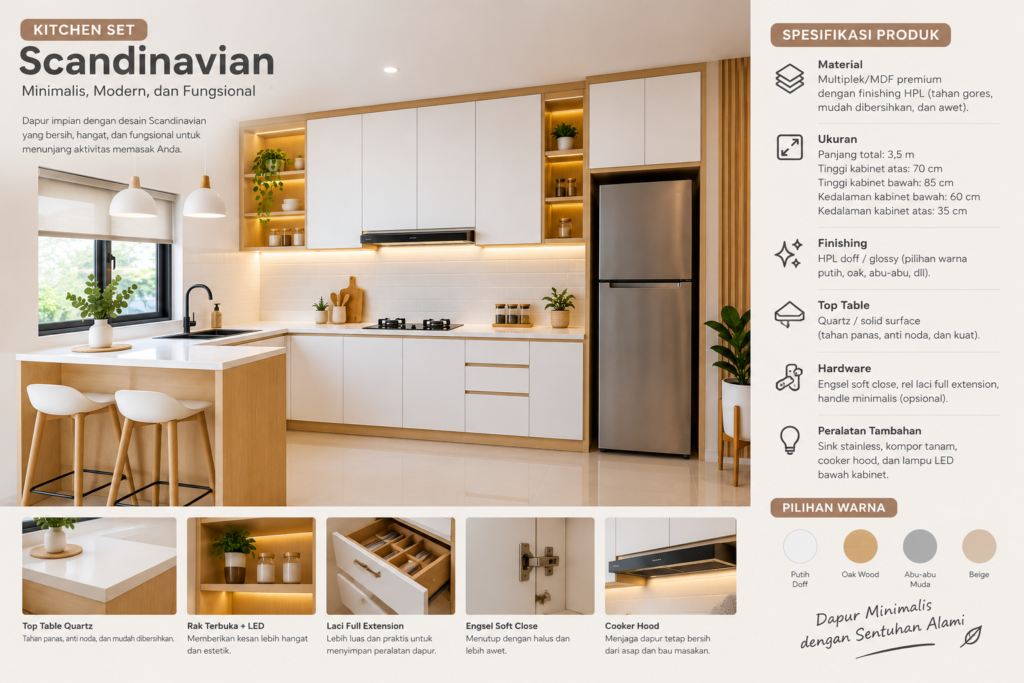 kitchen set scandinavian